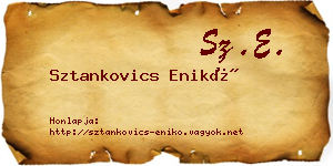 Sztankovics Enikő névjegykártya