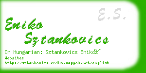 eniko sztankovics business card